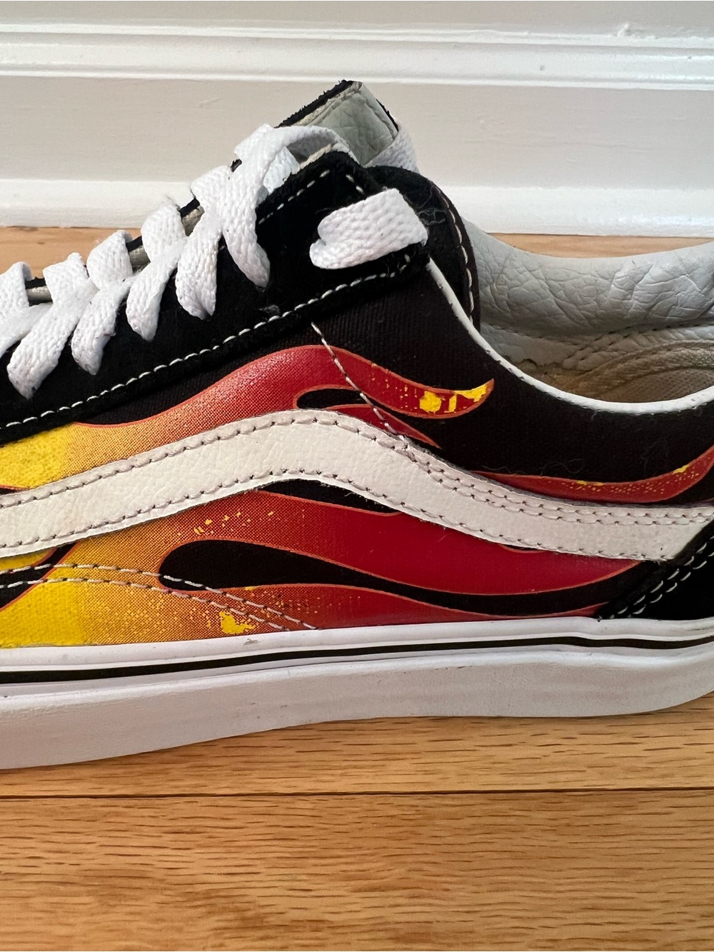 Vans Old Skool Flame Suede Skate Shoes - Picture 8 of 10
